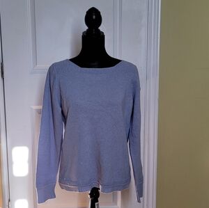 Benedetta B sweater light blue merino wool cashmere made in Italy plus size XL